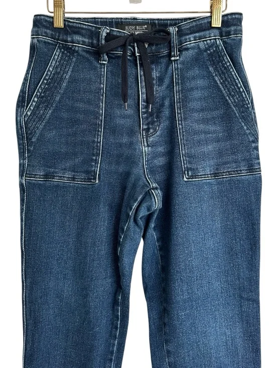 Judy Blue Women's Denim Joggers Size 7/28 - Picture 4 of 11
